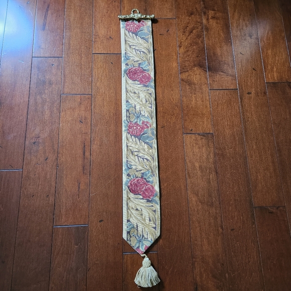 Vintage Metrax Craye Flemish Tapestries Bell Pull Brass - Picture 8 of 12